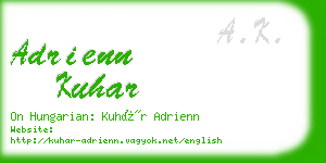 adrienn kuhar business card